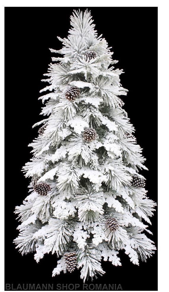 Brad Artificial Alaska Pin DeLuxe 2D, cu zapada artificiala 210cm