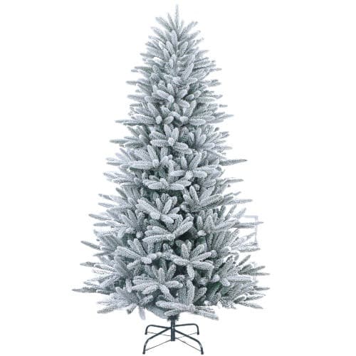 Brad artificial DeLux cu zapada artificiala, culoare verde, dimensiune 240cm, TP1006-240