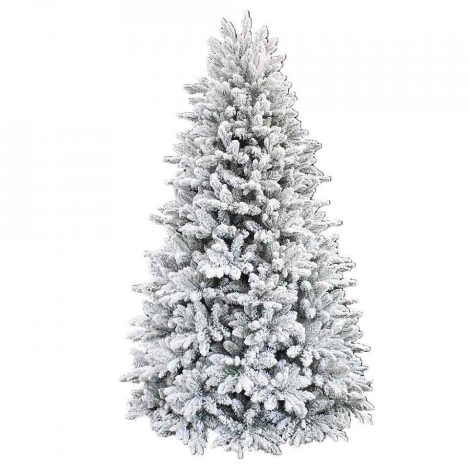Brazi Artificiali De Lux de Craciun cu Zapada, dimensiune 240cm, TP-113-240