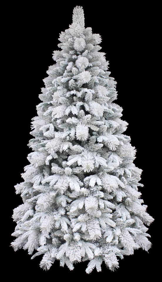 Brazi Artificiali De Lux de Craciun cu Zapada, dimensiune 240cm, TP-114-240
