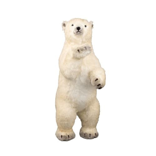 Decoratiune Craciun- Fram ursul polar, culoare: alb. Dimensiuni :29*25*62cm -HB-241