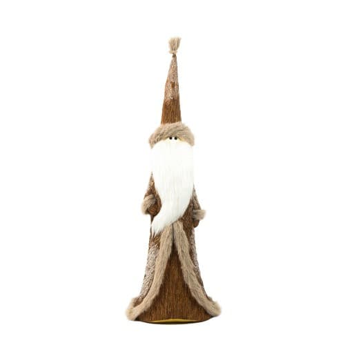 Decoratiune Craciun- Mos Craciun, culoare: crem. Dimensiuni : 29*27*82cm - HB-264