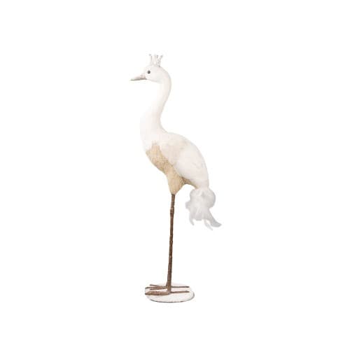 Decoratiune Craciun- Paun, culoare: crem. Dimensiuni : 38*16*69cm -HB-260