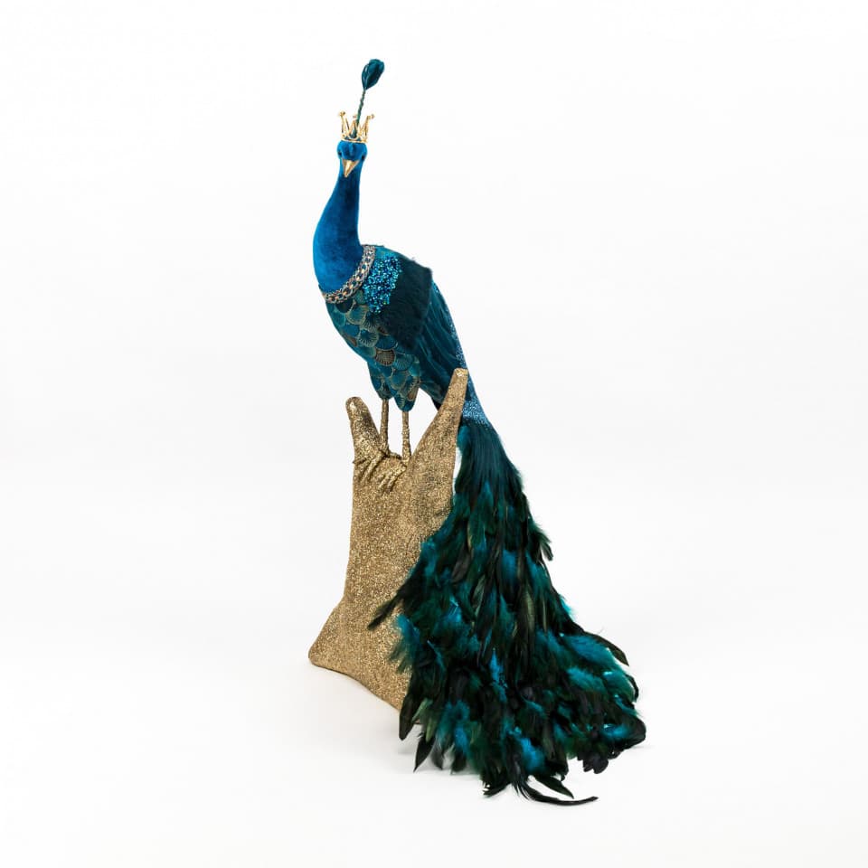 Decoratiune Craciun- Paun, culoare: verde. Dimensiuni : 56*48*81cm -HB-254