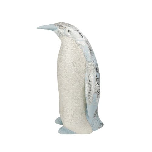 Decoratiune Craciun- Pinguin, culoare:albastru. Dimensiuni : 37*36*60cm -HB-178