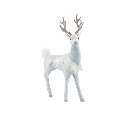 Decoratiune Craciun- Ren,culoare: albastru. Dimensiuni : 34*12*53cm -HB-250