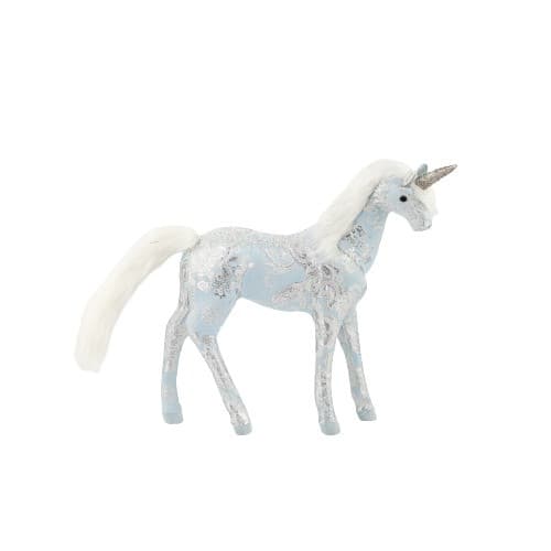Decoratiune Craciun- Unicorn, culoare: albastru. Dimensiuni : 40*11*46cm -HB-251