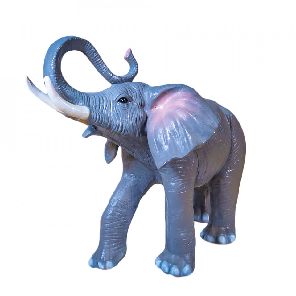 Decoratiune de exterior 3D Elefant din fibra de sticla, 1440Led, 110 cm, PHB-DX0001