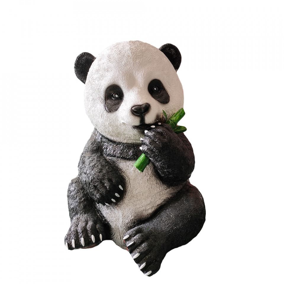 Decoratiune de exterior Ursuletul Panda din fibra de sticla, 480 Led, dimensiune: 55*45*33cm, M-009
