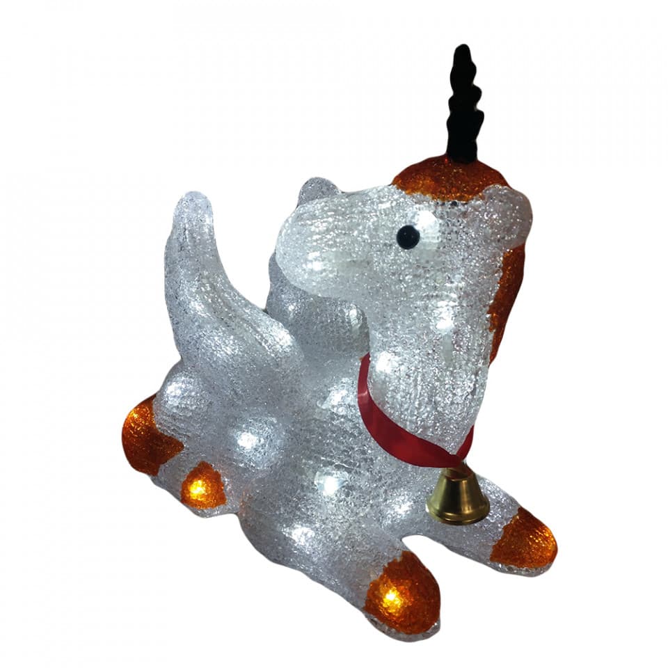 Decoratiune luminoasa de exterior Ren, 45 Led-uri albe, dimensiunea produsului: 34 * 16 * 30cm, transformator IP44 cu 8 functii