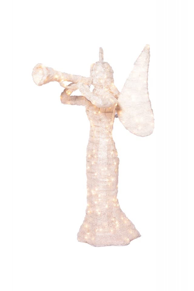 Decoratiune luminoasa pentru exterior 3D Ingeras, h 100cm