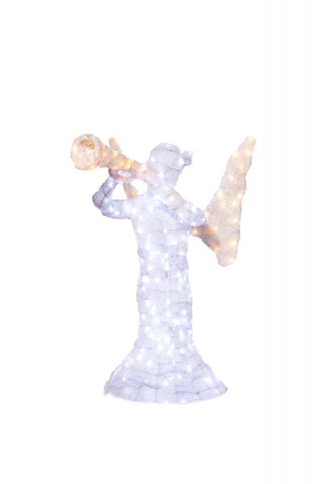 Decoratiune luminoasa pentru exterior 3D Ingeras, h 100cm