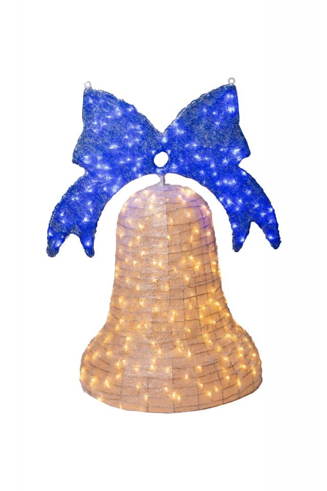 Decoratiune luminoasa pentru exterior Clopot, h 100cm