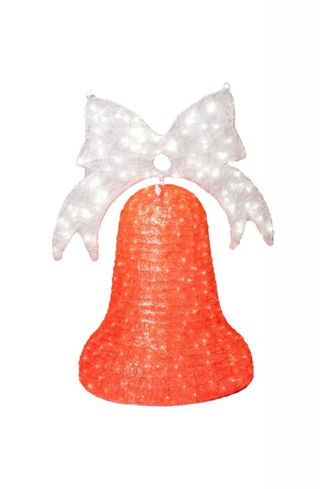 Decoratiune luminoasa pentru exterior Clopot, h 100cm
