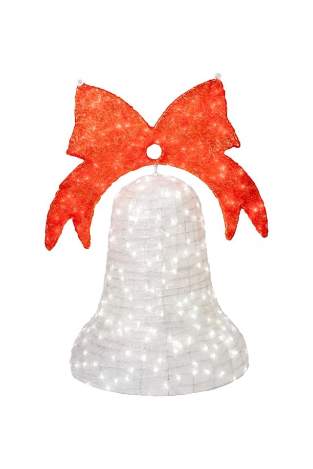 Decoratiune luminoasa pentru exterior Clopot, h 100cm