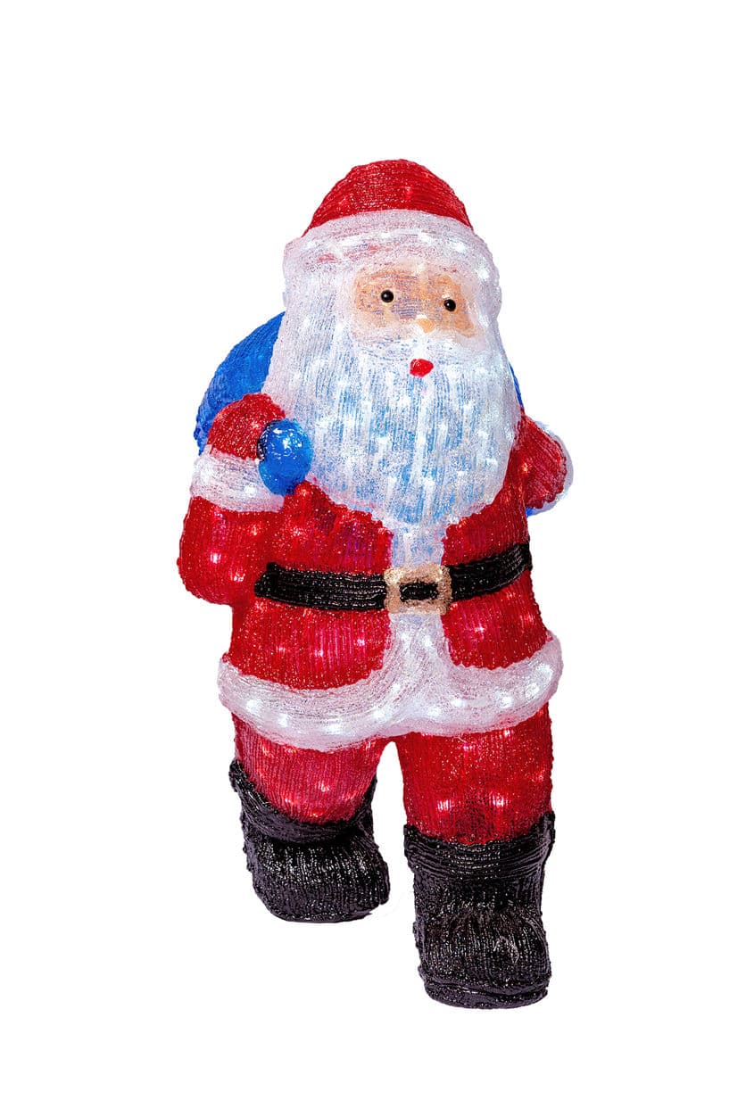 Decoratiune luminoasa pentru exterior, Mos Craciun, 75cm, SW-502