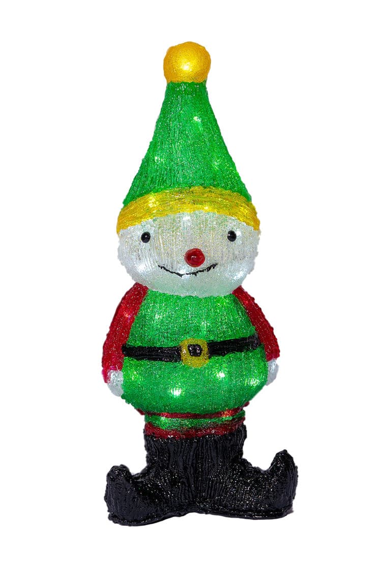 Decoratiune luminoasa pentru exterior, Om de zapada, 48cm, SW-211