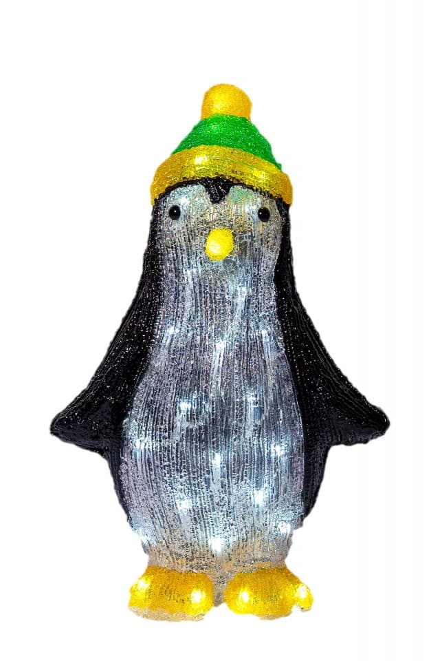 Decoratiune luminoasa pentru exterior Pinguin, h 39cm, SW-209
