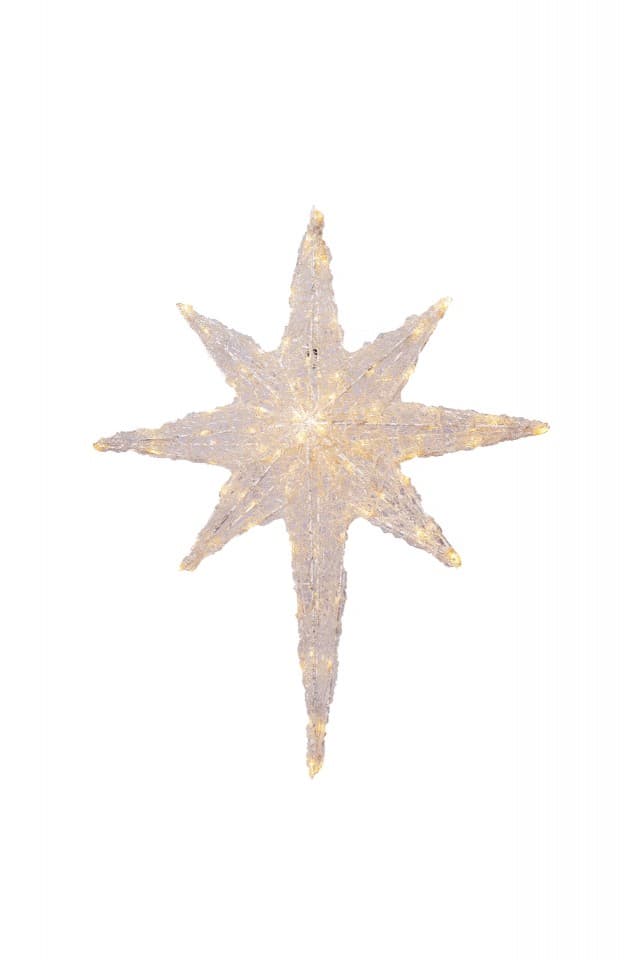 Decoratiune luminoasa pentru exterior, Stea, 100cm, 100 Led