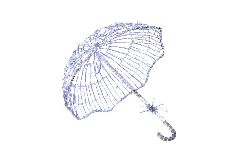 Decoratiune luminoasa pentru exterior, Umbrela, 100cm, 968 LED