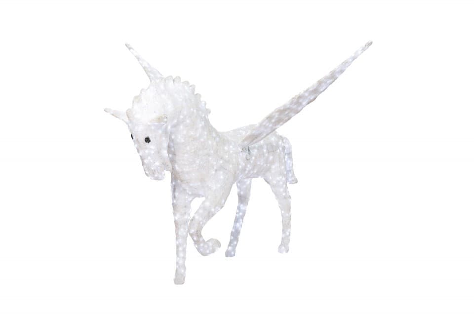 Decoratiune luminoasa pentru exterior Unicorn, h 180cm