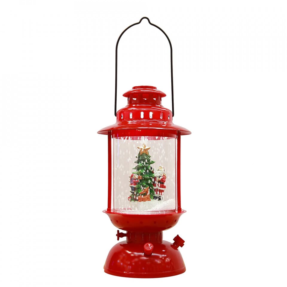 Felinar Muzical cu led si zapada artificiala , TP-38, 56cm