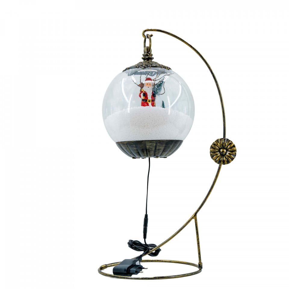 Felinar muzical , decoratiune Craciun, dimensiune 58cm, culoare negru, MIF-1220