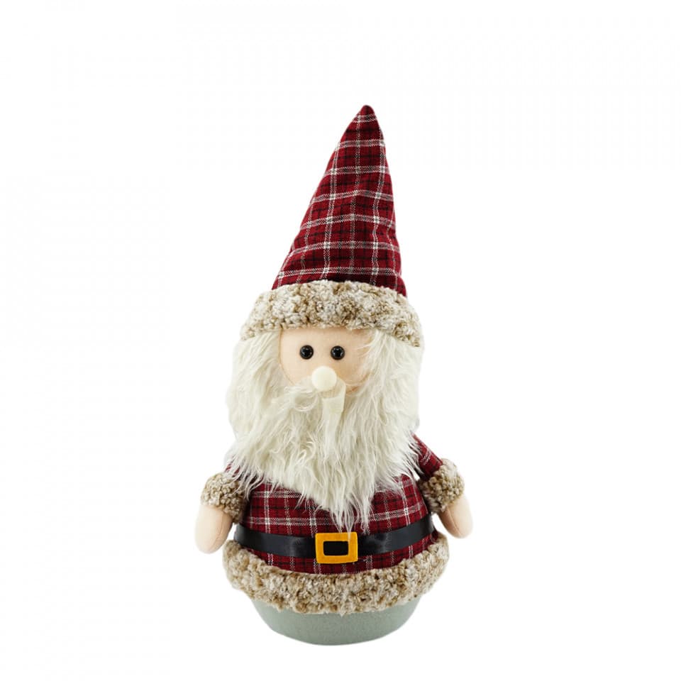 Figurina decorative din material textil Mos Craciun,, ID-010