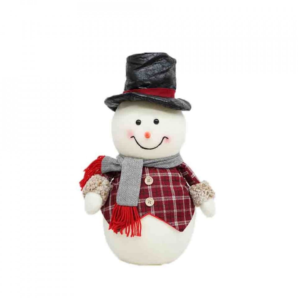 Figurina decorative din material textil Om de Zapada,, ID-009