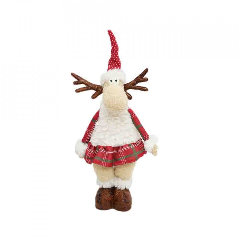 Figurina decorative din material textil , Ren, 22cm, ID-002
