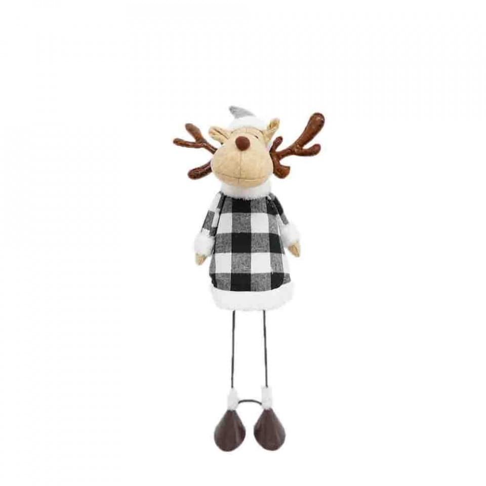 Figurina decorative din material textil , Ren, 22cm, ID-017