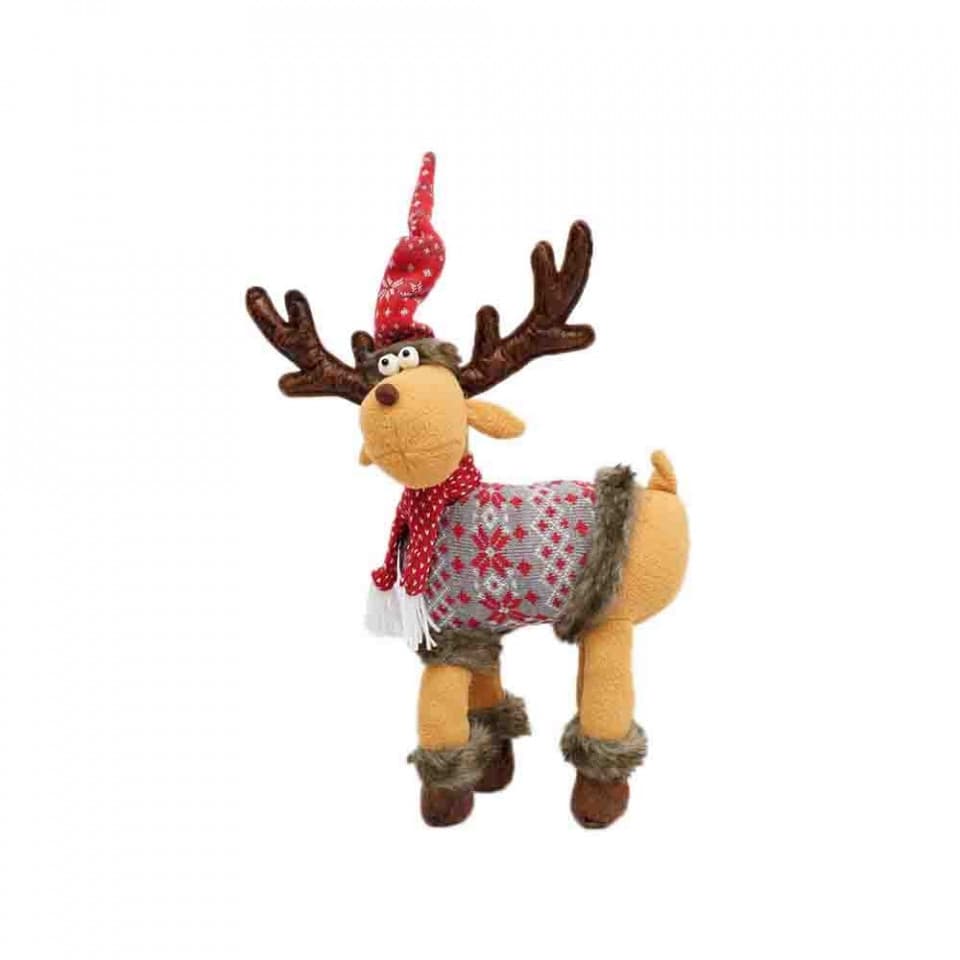 Figurina decorative din material textil , Ren, 26*10*62cm, ID-004
