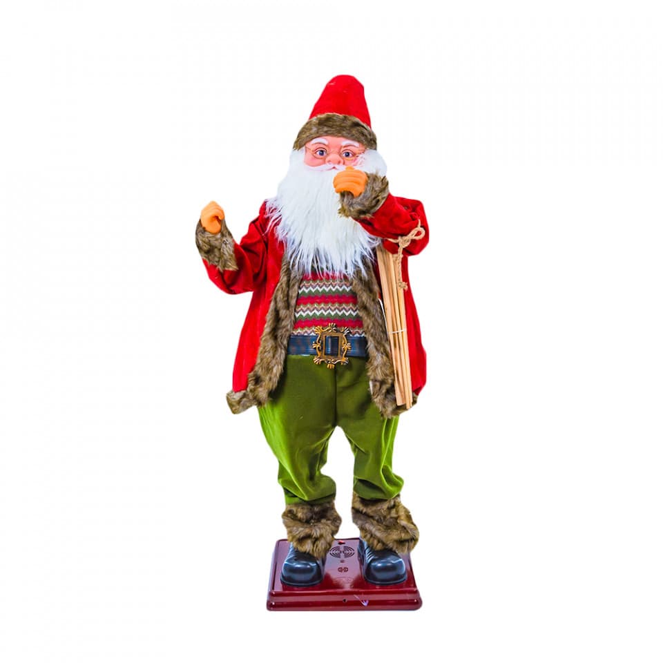 Mos Craciun Muzical, cu miscare lenta , 130 cm, TP-503-130