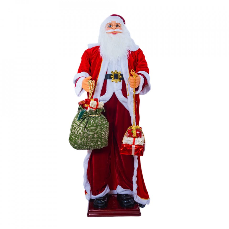 Mos Craciun Muzical, cu miscare lenta , 180 cm, TP-509-180