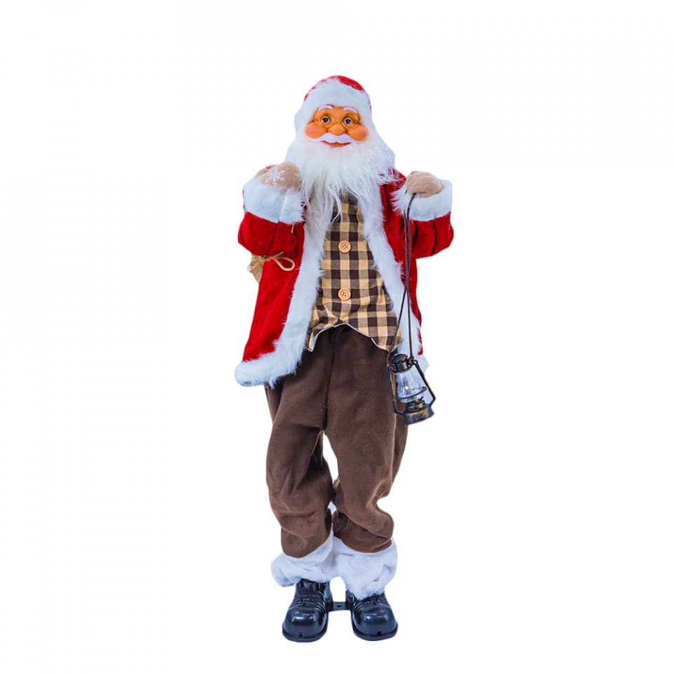 Mos Craciun Muzical, cu miscare lenta , 90 cm, TP-500-90