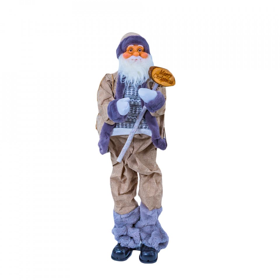Mos Craciun Muzical, cu miscare lenta , 90 cm, TP-501-90