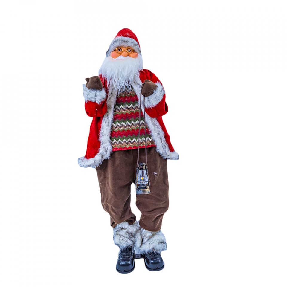 Mos Craciun Muzical, cu miscare lenta , 90 cm, TP-502-90