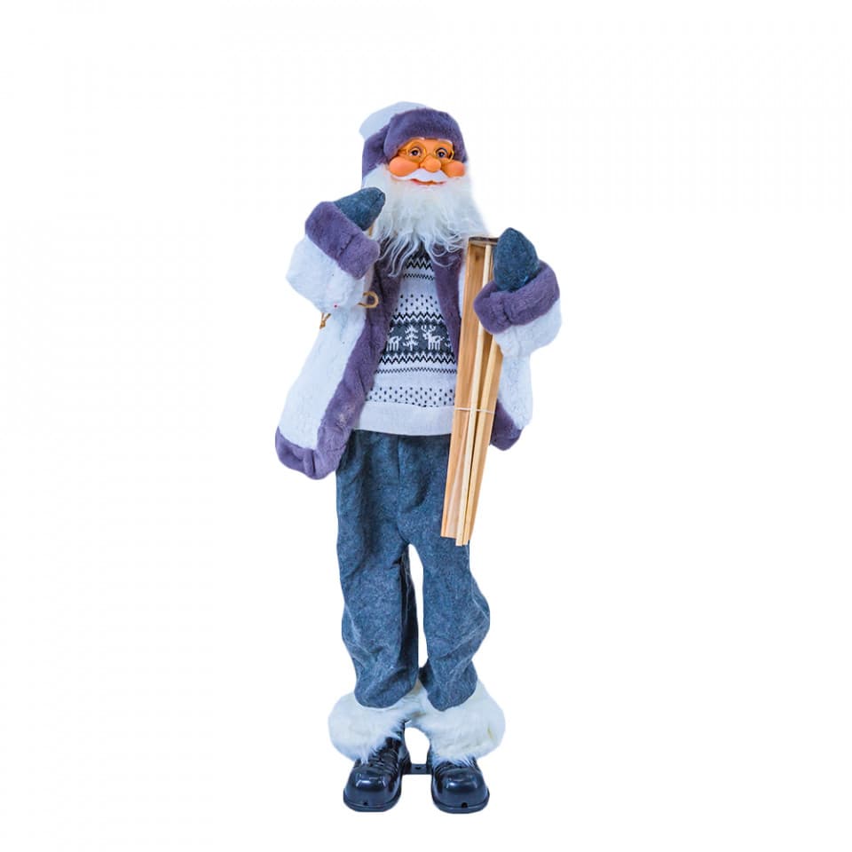 Mos Craciun Muzical, cu miscare lenta , 90 cm, TP-510-90
