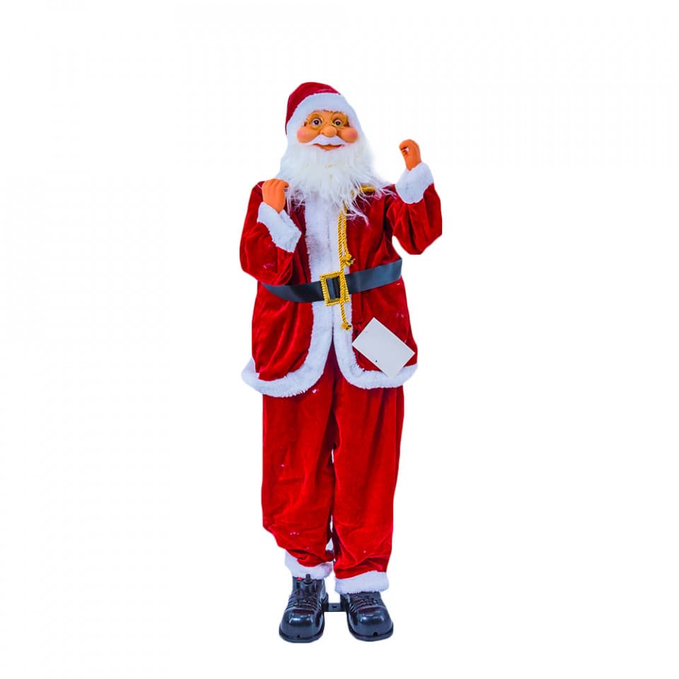 Mos Craciun Muzical, cu miscare lenta , 90 cm, TP-511-90