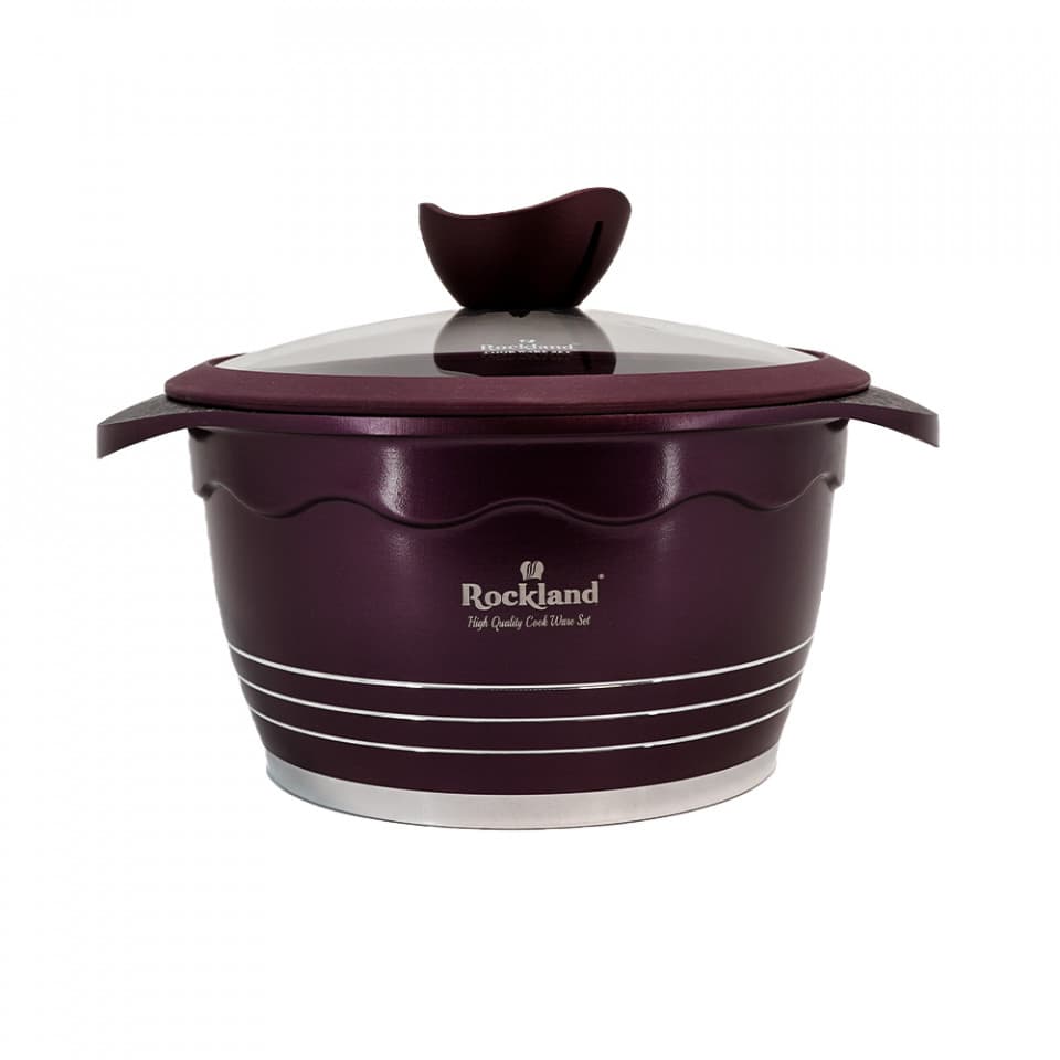 Oala din Granit cu capac 20 cm , Rockland DT20-BR