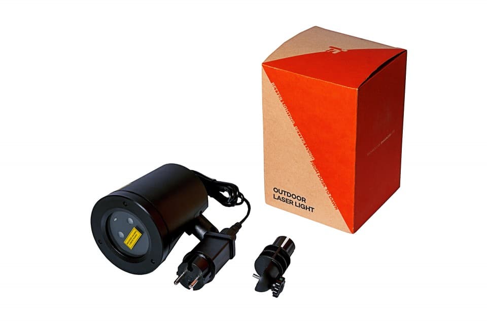 Proiector laser exterior IP44, joc de lumini verzi si rosii