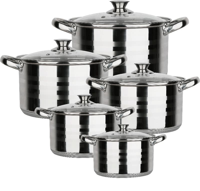 Set oale din Inox 10 piese BL-1424-10